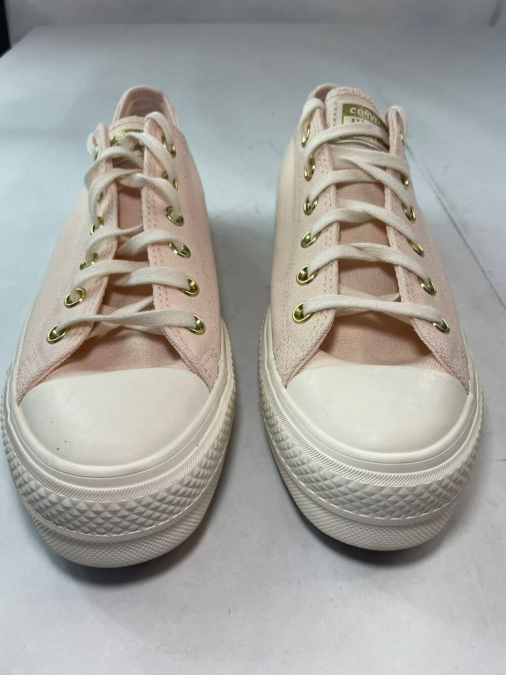 Converse CTAS Lift Ox Sneakers Pale Petal Egret Gold #A12584C Wmn's Size 10 NEW - Picture 3 of 8